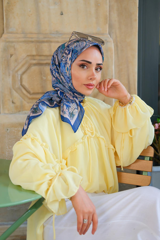 Frezya Soft Eşarp Lacivert