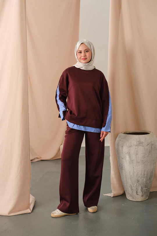 Garnili Scuba Takım Bordo