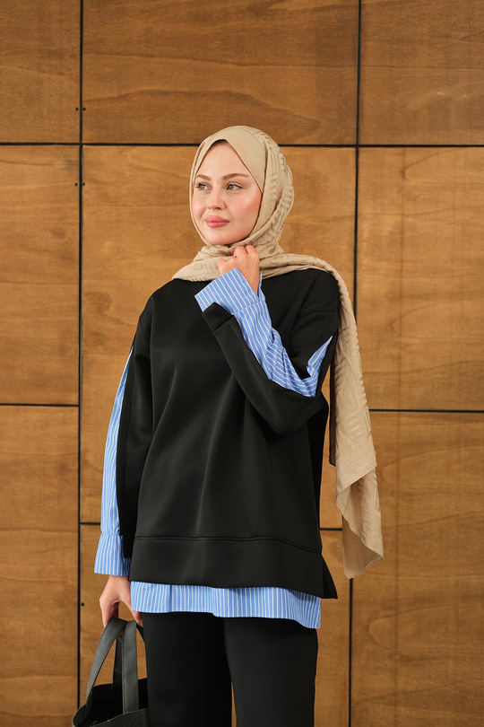 Garnili Scuba Takım Siyah