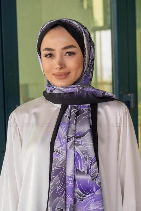 Uygun Fiyatlı GOLGE DESEN SAL SIYAH | Loccomoda.com 