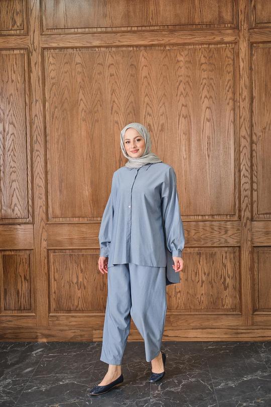 Gömlekli Takım Mavi