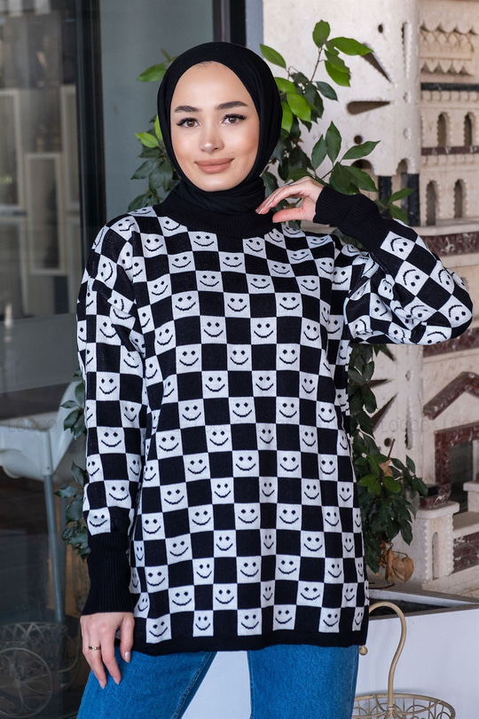 Uygun Fiyatlı GULEN YUZ KAZAK SIYAH | Loccomoda.com 