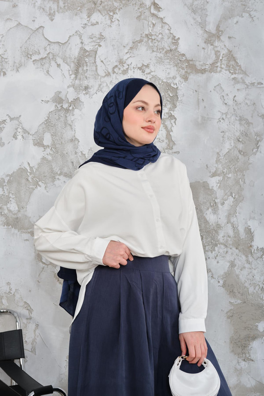 Hakim Yaka Basic Gömlek Beyaz