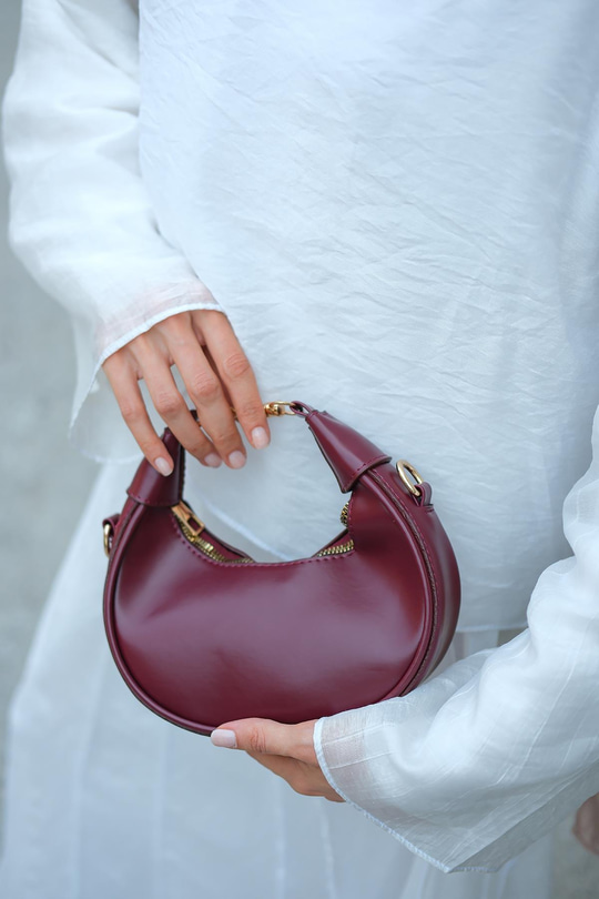 Karpuz Dilim Çanta Bordo