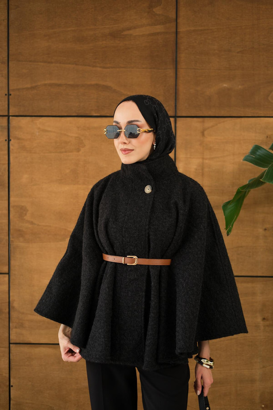 Kemer Detaylı Panço Siyah