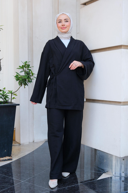 Keten İkili Takım Siyah