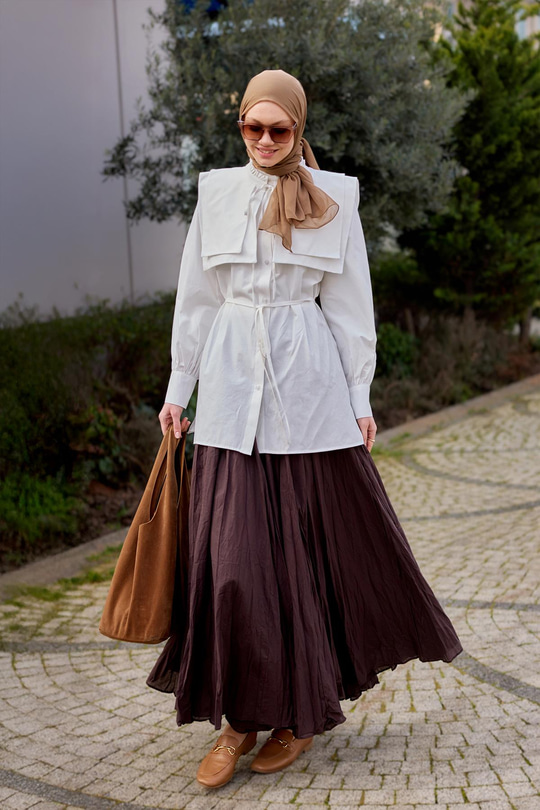 Kraş Etek Kahverengi