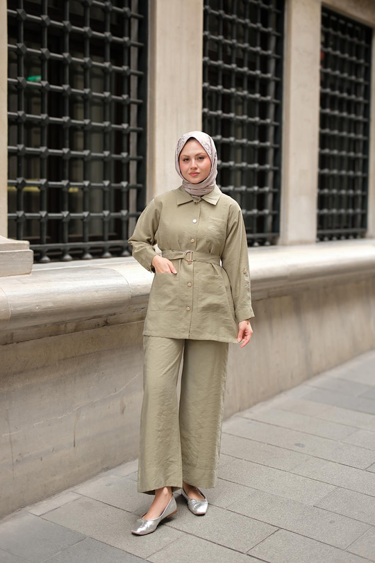 Lyocell Takım  Yeşil