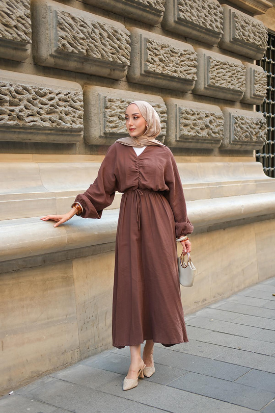 Olivia Elbise Kahverengi