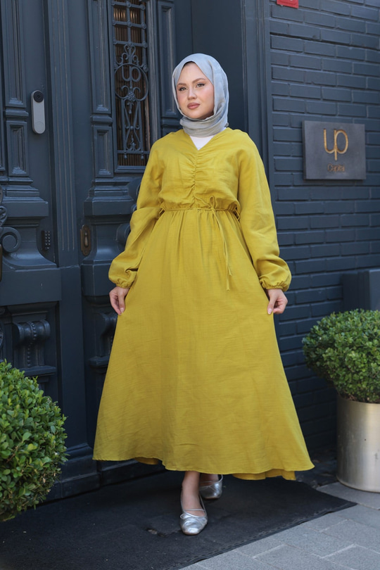 Olivia Elbise Yağ Yeşil