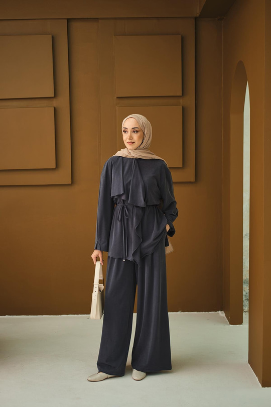 Omuzdan Volanlı Takım Füme