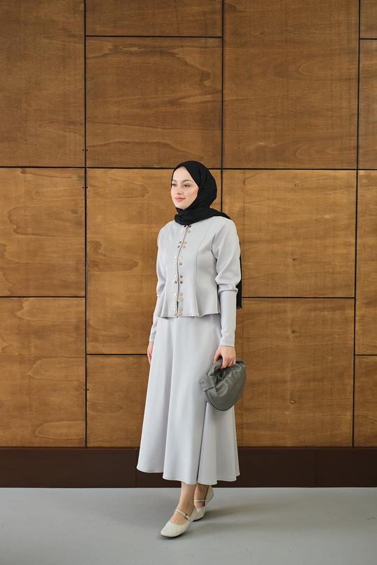 Ön Çıtçıt Detay Takım Gri