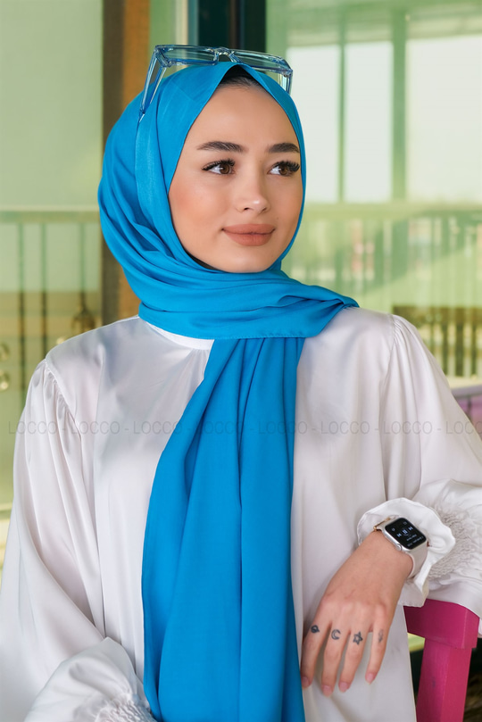 Uygun Fiyatlı PAMUK IPEK SAL TURKUAZ | Loccomoda.com 