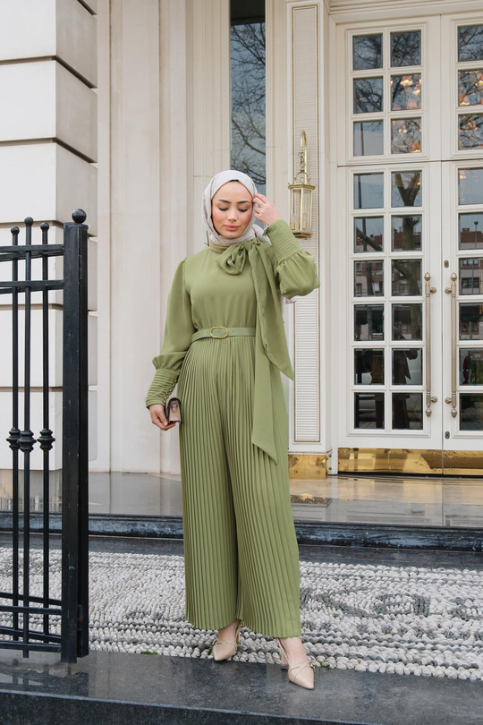 Pile Detay Tulum Su Yeşil