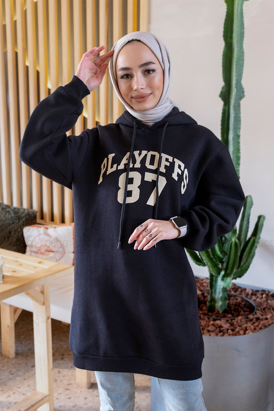 Uygun Fiyatlı PLAYOFFS 87 BASKILI SWEAT SIYAH | Loccomoda.com 