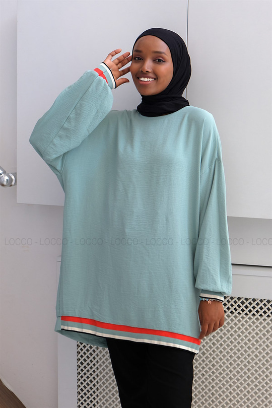 Uygun Fiyatlı RIBANLI SALAS TUNIK | Loccomoda.com 