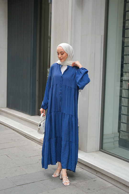 Rita Kraş Elbise Lacivert