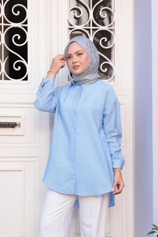 Rita Kraş Gömlek Bebe Mavi