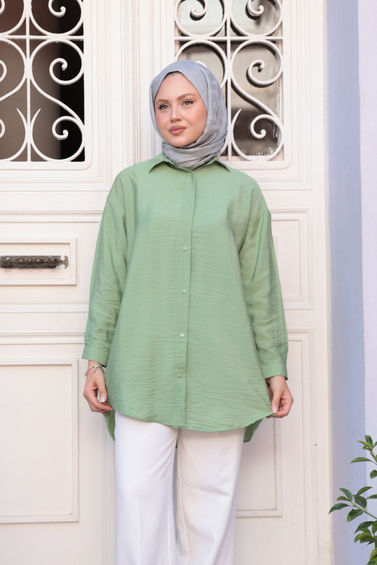 Rita Kraş Gömlek Yeşil
