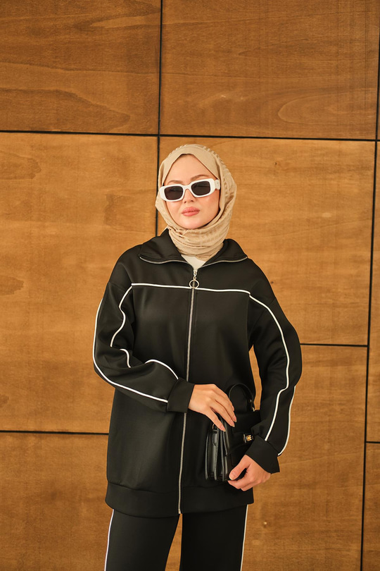 Robası Biyeli Takım Siyah