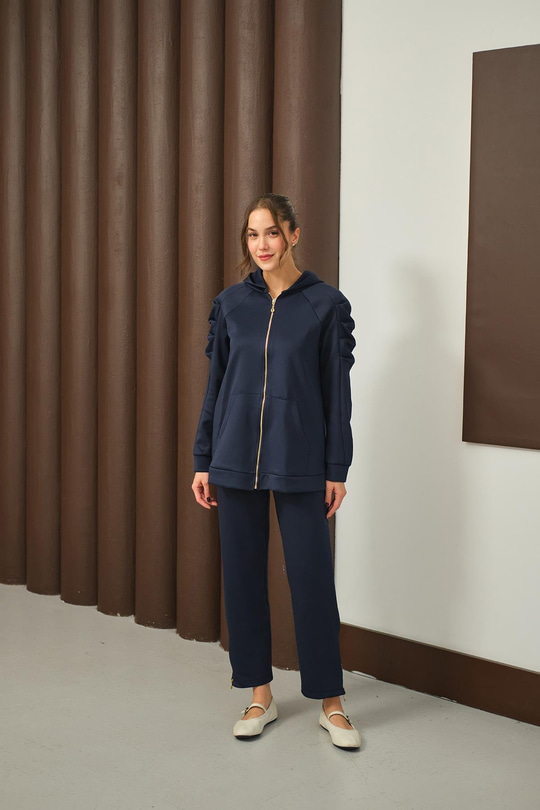 Scuba Kolu İpli Takım  Lacivert