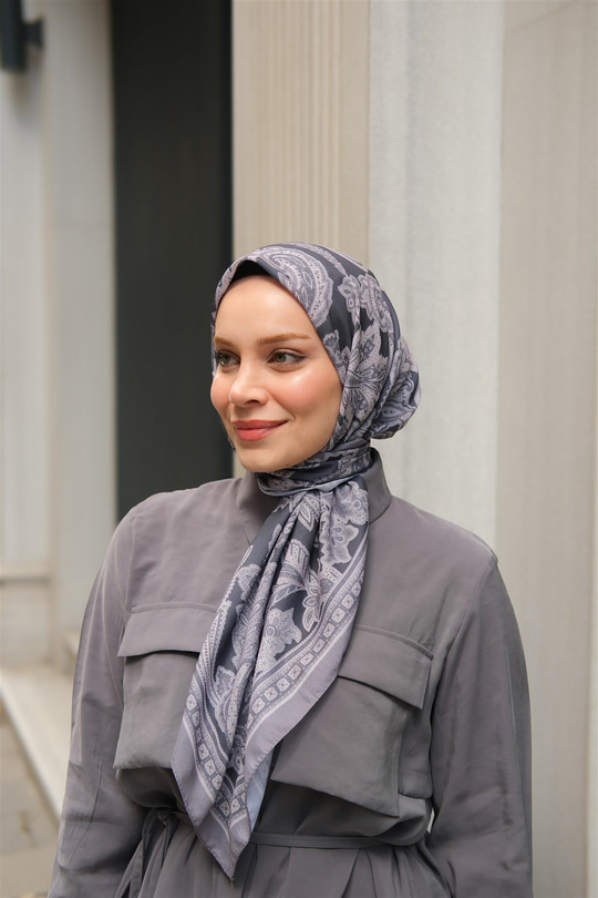 Soft Eşarp Açık Gri