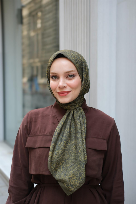 Soft Eşarp Yağ Yeşil