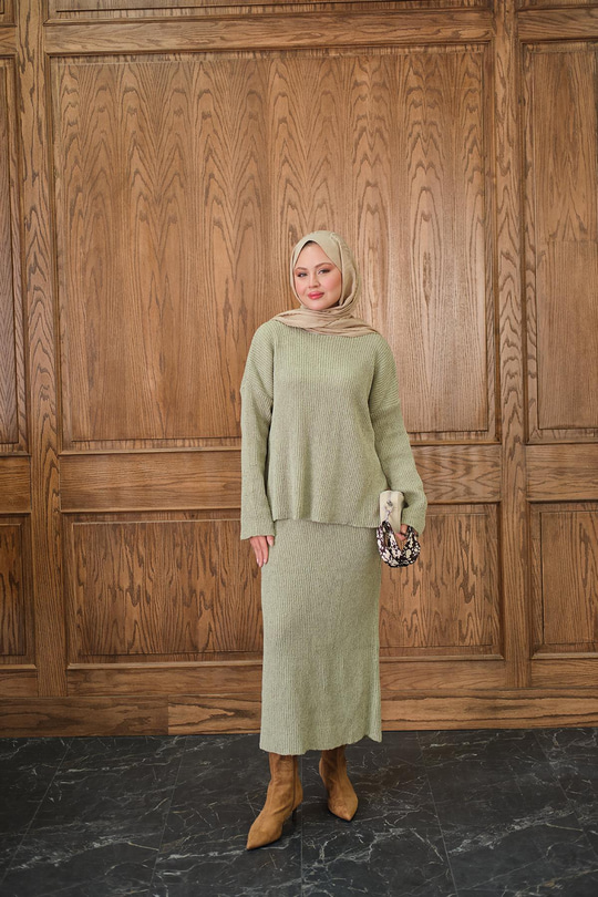 Triko Etekli Takım Yeşil