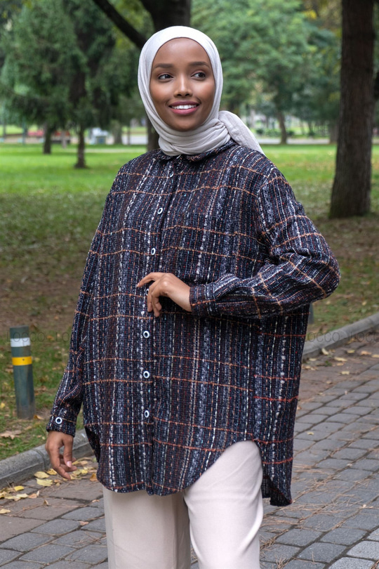 Uygun Fiyatlı TUVIT DESEN TEK CEPLI GOMLEK KAHVERENGI | Loccomoda.com 