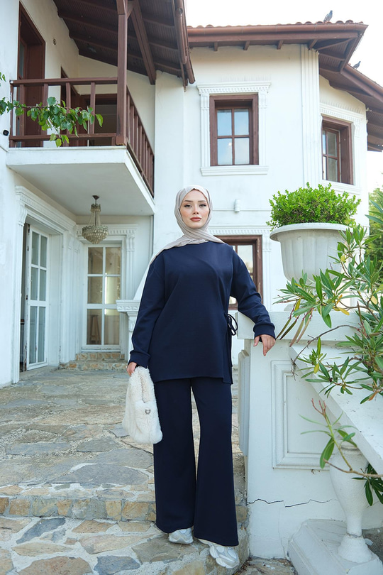 Yandan Bağlamalı Takım Lacivert