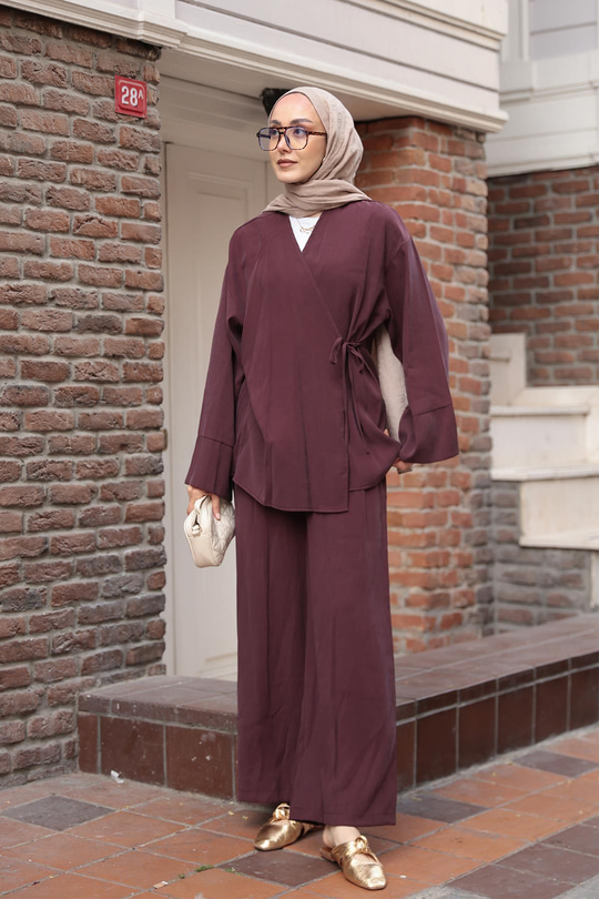 Yandan Bağlamalı Takım Mürdüm