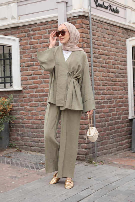 Yandan Bağlamalı Takım Yeşil