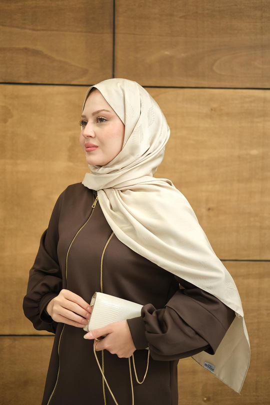 Yaprak Desen Jakar Şal Taş