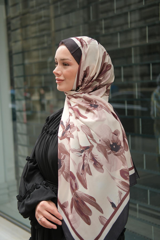 Zambak Soft Şal Siyah