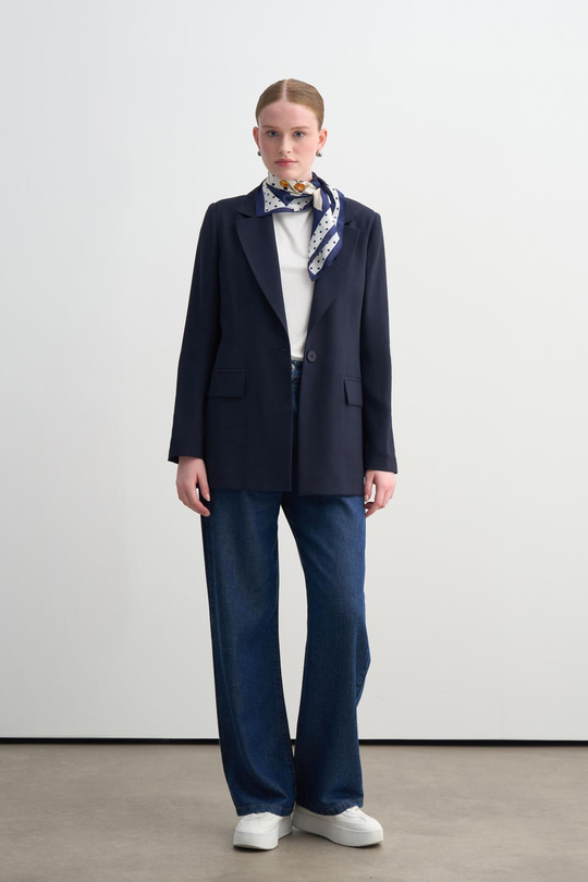 ASTARSIZ PAMUKLU İNCE BLAZER CEKET