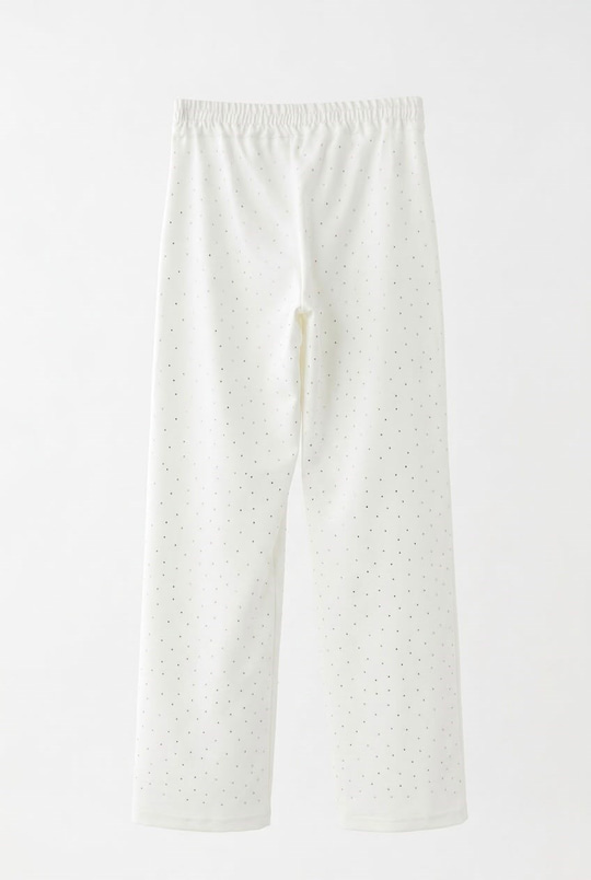 SERPME TAŞLI KREP PANTALON