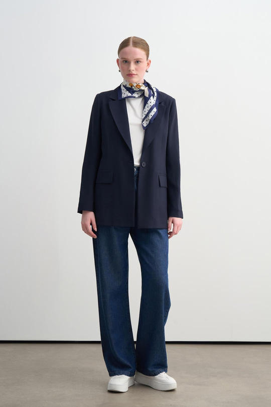 ASTARSIZ PAMUKLU İNCE BLAZER CEKET