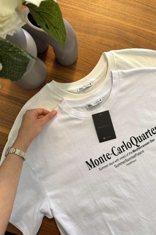ZR Beyaz Monte-Carlo Tişört