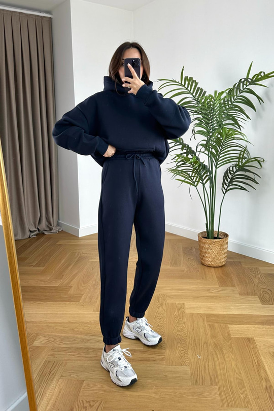 ZR Fonda Lacivert Sweatshirt Eşofman Takım