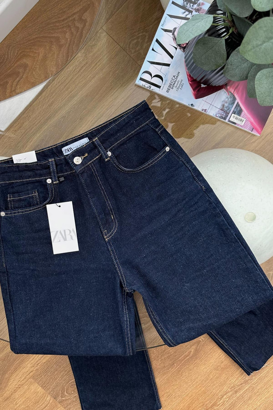 ZR Losa Koyu Lacivert Straight Jean