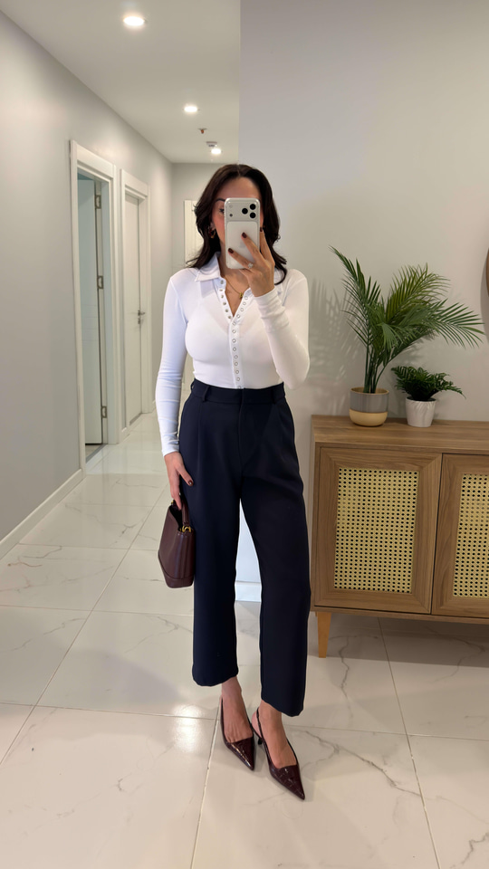BC Montana Lacivert Premium Düz Kesim Pantolon