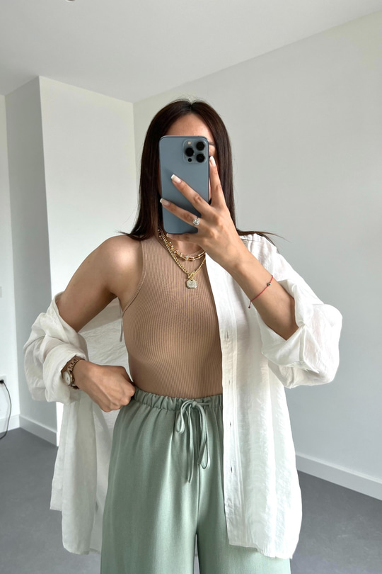 ZR Açık Kahve Bodysuit
