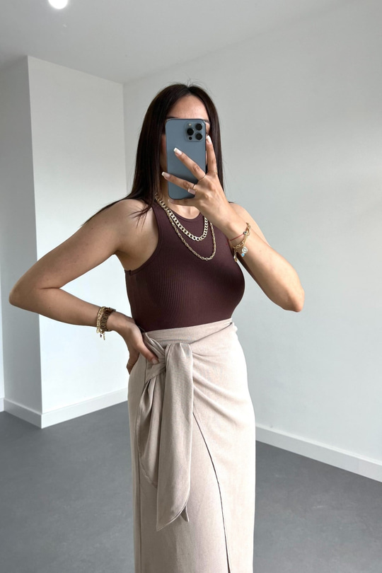 Zr Koyu Acı Kahve Bodysuit