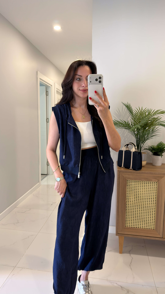 Corch Lacivert Yelek Pantolon Takım