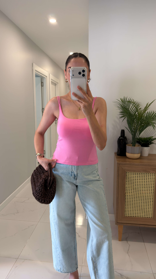 Daily Pembe Basic Askılı Atlet