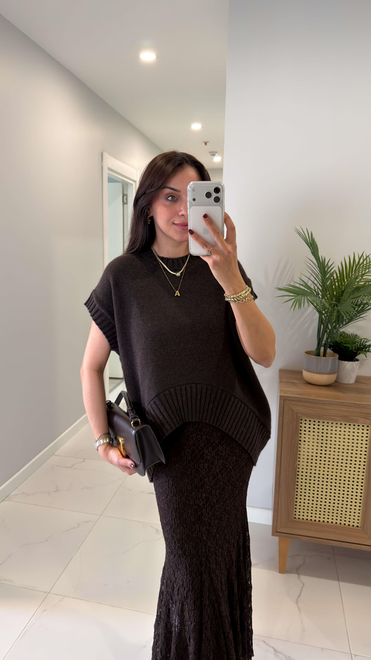 Dilvin Delissa Kahve Süveter Triko