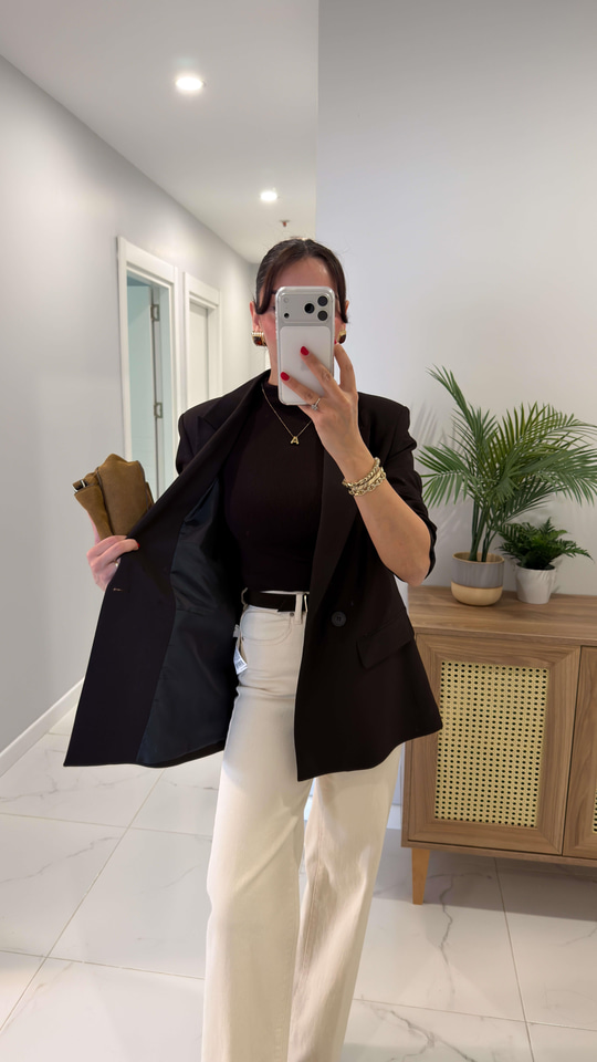 Dlvin Terra Kahve İki Düğmeli Blazer Ceket