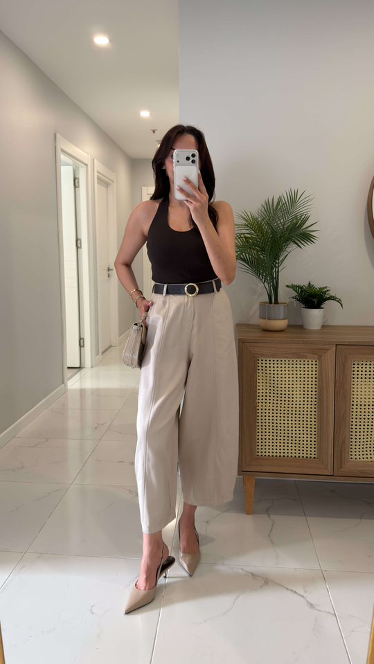 Fordy Taş Gabardin Kemerli Pantolon