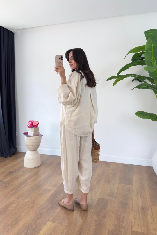 Hunas Taş Premium Pantolon Gömlek Takım