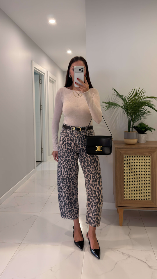 Josef Leopar Desenli Barrel Jean